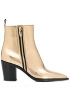 Gianvito Rossi Pointed Toe Boots - Gold