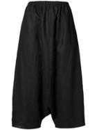 The Celect Drop Crotch Cropped Pants - Black
