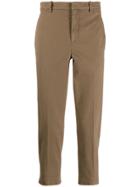 Neil Barrett Frayed Cuff Cropped Trousers - Neutrals