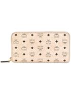 Mcm Printed Wallet - Nude & Neutrals