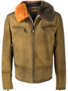 Bottega Veneta Shearling Zipped Jacket - Green