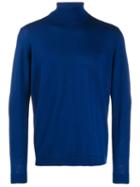 Roberto Collina Rollneck Knit Sweater - Blue