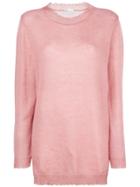 Red Valentino Oversized Long-sleeve Sweater - Pink & Purple