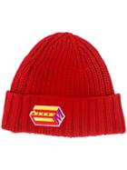 Marni Logo Beanie Hat - Red