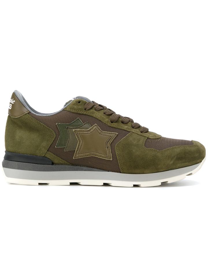 Atlantic Stars Lace Up Sneakers - Green