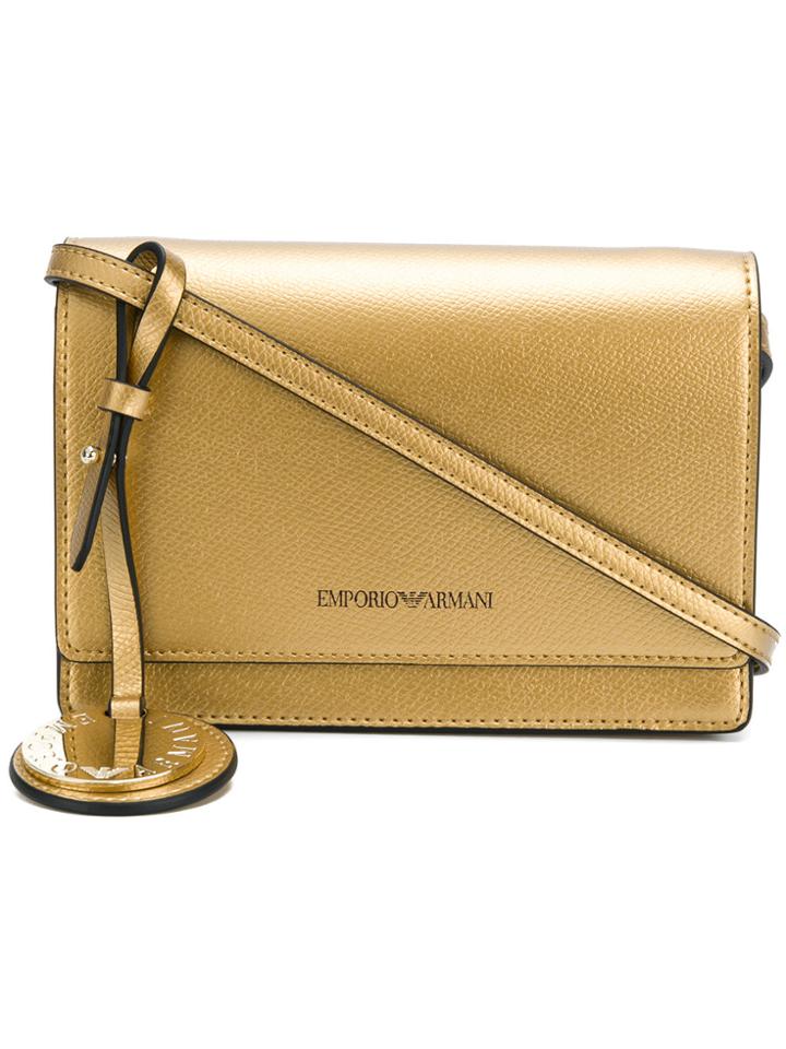 Emporio Armani Mini Crossbody Bag - Metallic