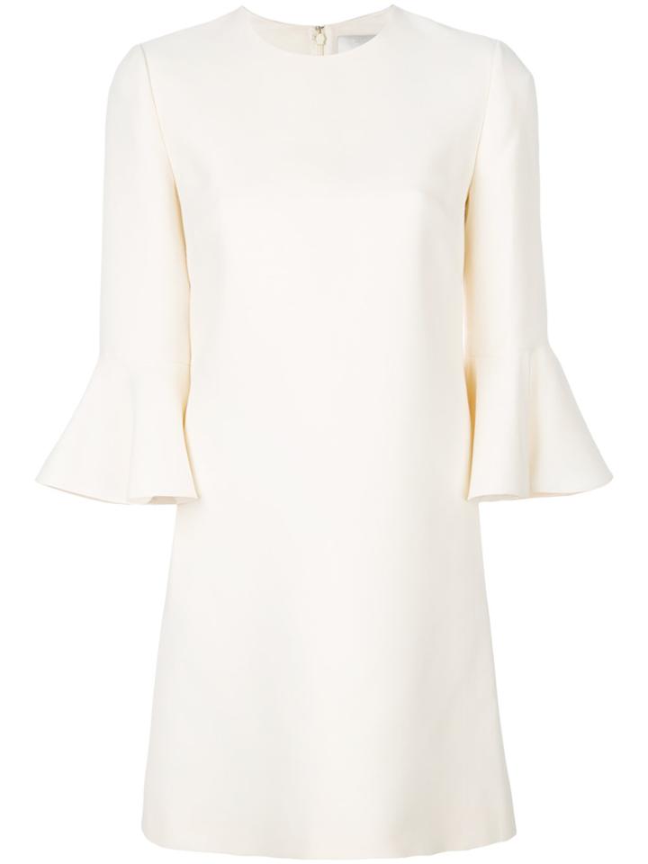 Valentino Bell Sleeve Dress - White