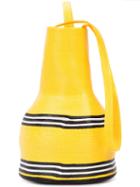 Rosie Assoulin Straw Shoulder Bag, Women's, Yellow/orange, Cotton/viscose