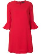 Ermanno Ermanno Bell Sleeves Dress - Red