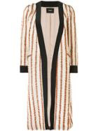 Rachel Comey Striped Open-front Kimono - Brown