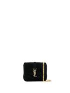 Saint Laurent Logo Shoulder Bag - Black