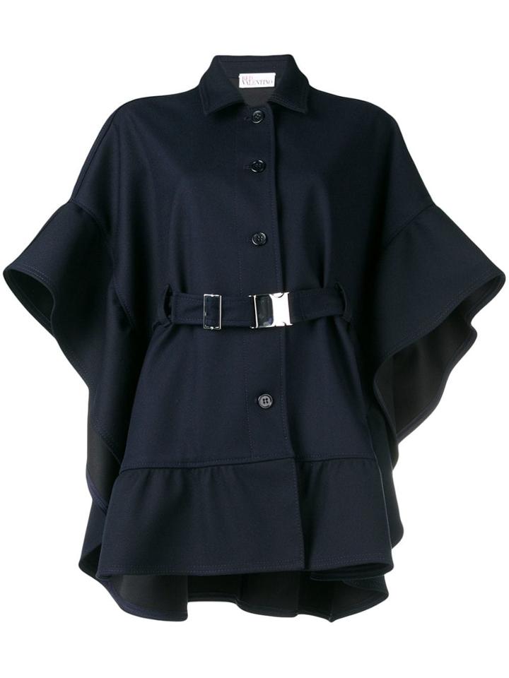 Red Valentino Oversized Belted Jacket - Blue