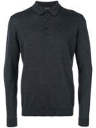 Roberto Collina Fitted Polo Top - Grey