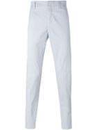 Dondup Striped Chino Trousers, Men's, Size: 35, Blue, Cotton/spandex/elastane