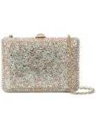 Rodo Crystal Covered Clutch - Metallic