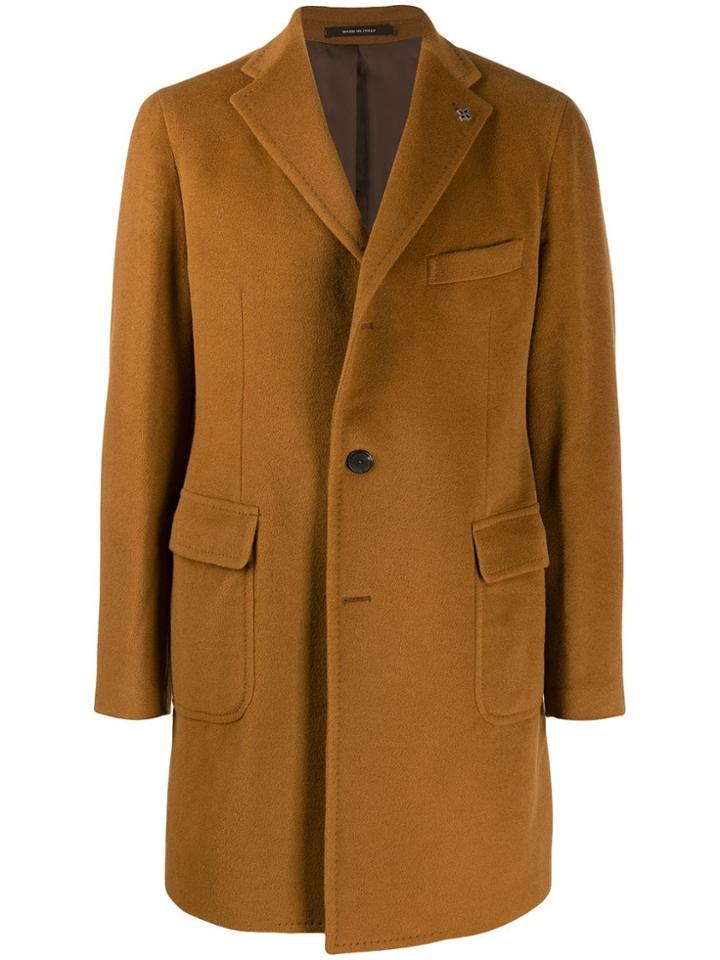 Tagliatore Single-breasted Coat - Brown
