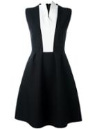 Msgm Flared Sleeveless Dress, Women's, Size: 38, Black, Polyester/viscose/spandex/elastane