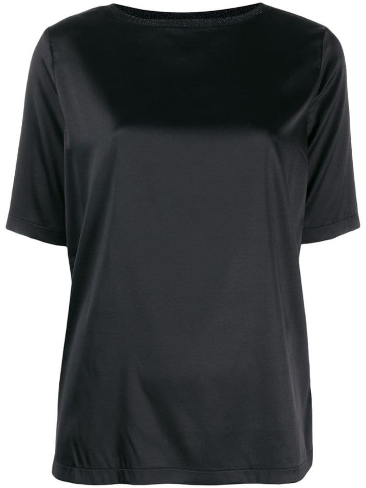 Fabiana Filippi Round Neck Blouse - Black