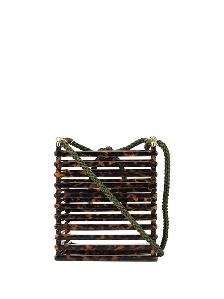 Montunas Vanda Cage Box Bag - Brown