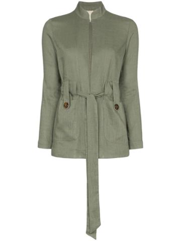Usisi Alma Belted Jacket - Green