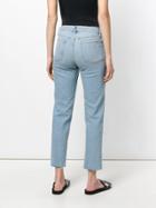 Frame Denim Straight-leg Cropped Jeans - Blue