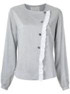 Lilly Sarti - Buttoned Blouse - Women - Cotton/polyester - 36, Grey, Cotton/polyester
