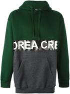Andrea Crews Split Logo Hoodie, Men's, Size: Large, Green, Cotton/polyester