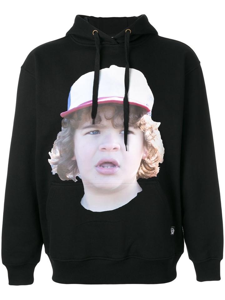 Ih Nom Uh Nit Printed Face Hoodie, Men's, Size: Xl, Black, Cotton/polyester