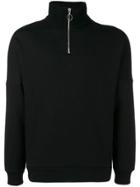 Low Brand Zipped Neck Sweatshirt - Black