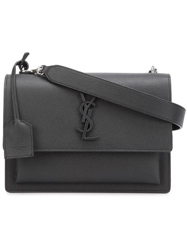Saint Laurent Small 'sunset Monogram' Satchel, Women's, Black