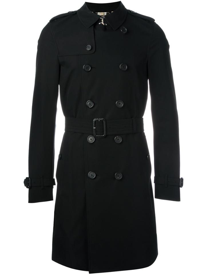Burberry Chelsea Long Trench Coat - Black