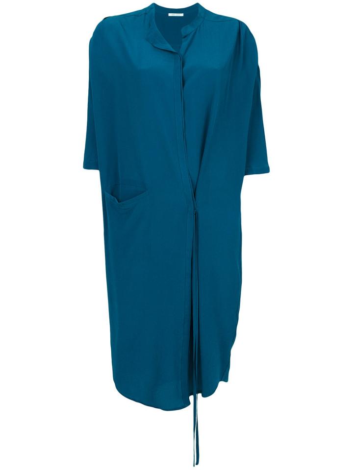 Humanoid - Loose Fit Dress - Women - Silk - S, Blue, Silk