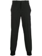 Neil Barrett Cuffed Trousers, Men's, Size: 48, Black, Cotton/polyamide/spandex/elastane