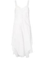Chloé Button Trim Dress - White