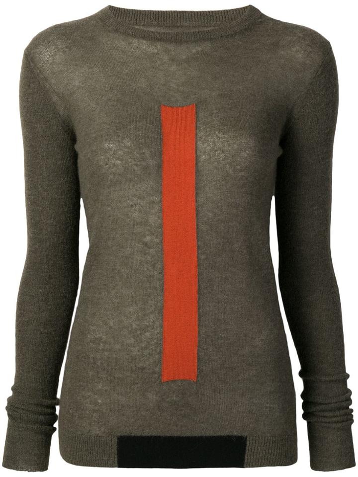 Rick Owens Strip Detail Top - Brown