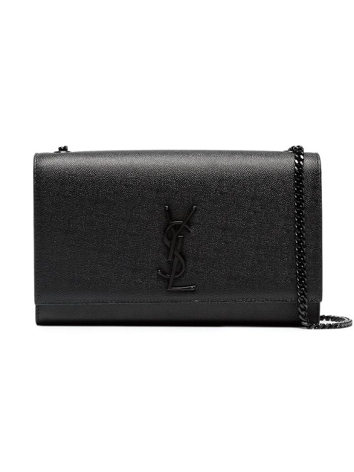Saint Laurent Black Kate Medium Leather Shoulder Bag