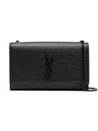 Saint Laurent Black Kate Medium Leather Shoulder Bag