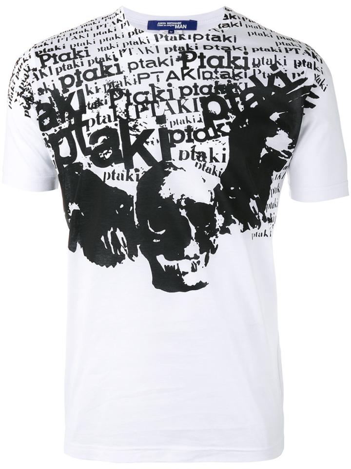 Junya Watanabe Comme Des Garçons Man Skull Print T-shirt - White