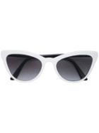 Prada Eyewear Cat Eye Sunglasses - White