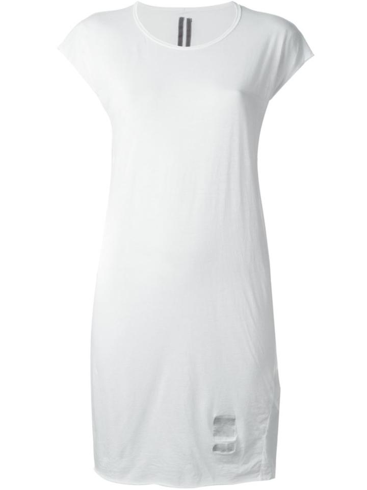 Rick Owens Drkshdw Sheer T-shirt, Women's, Size: L, White, Cotton