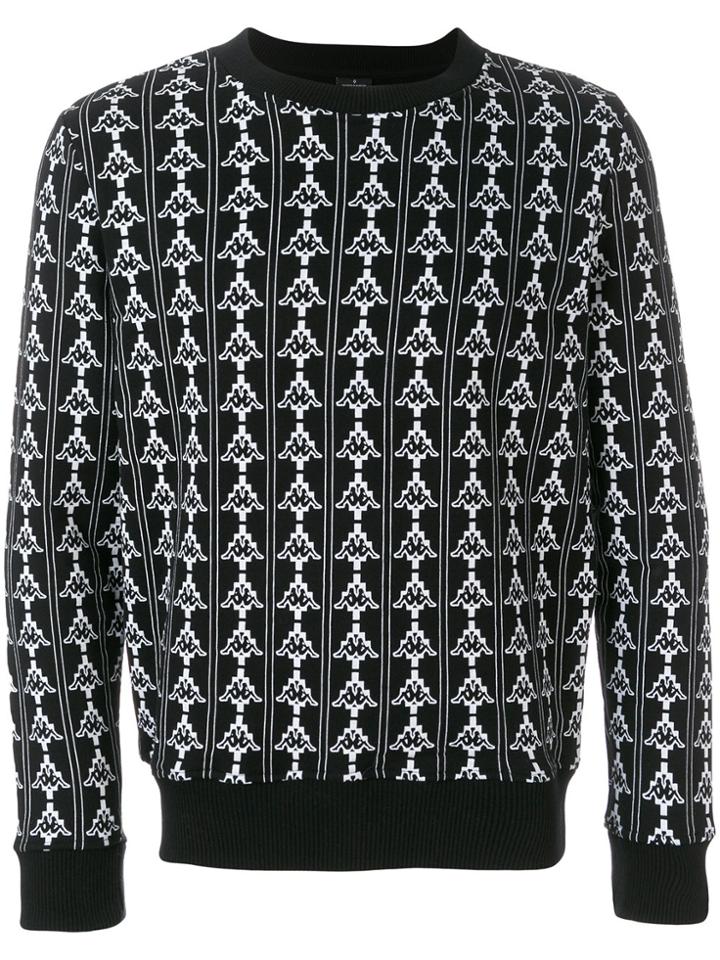Marcelo Burlon County Of Milan Kappa Crewneck Sweatshirt - Black