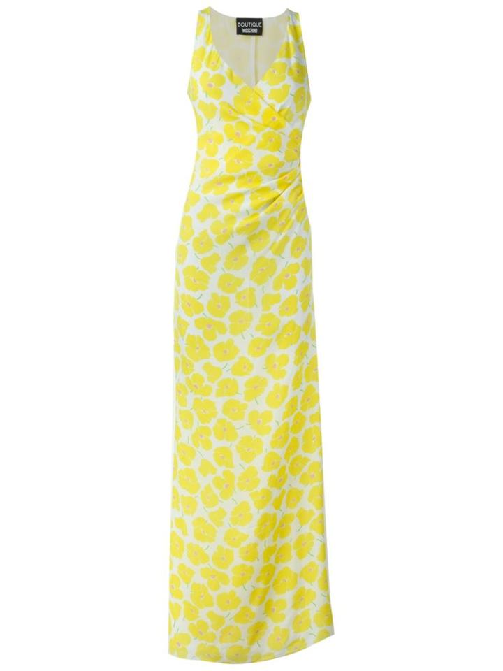 Boutique Moschino Floral Print Evening Dress