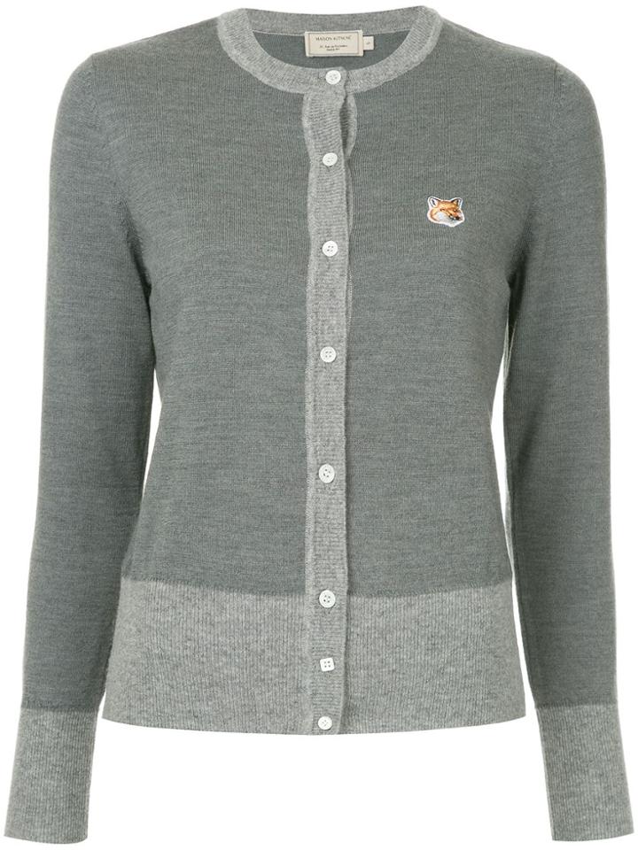 Maison Kitsuné Two-tone Cardigan - Grey