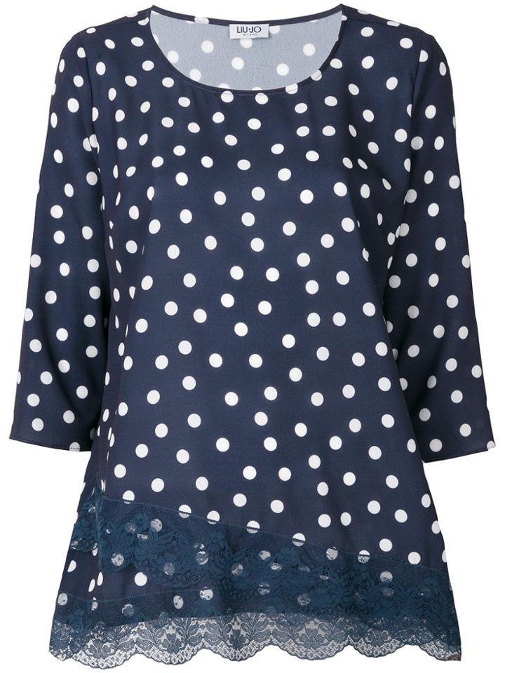 Liu Jo Polka-dot Blouse - Blue