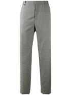 Oamc Logo Patch Tailored Trousers - Grey