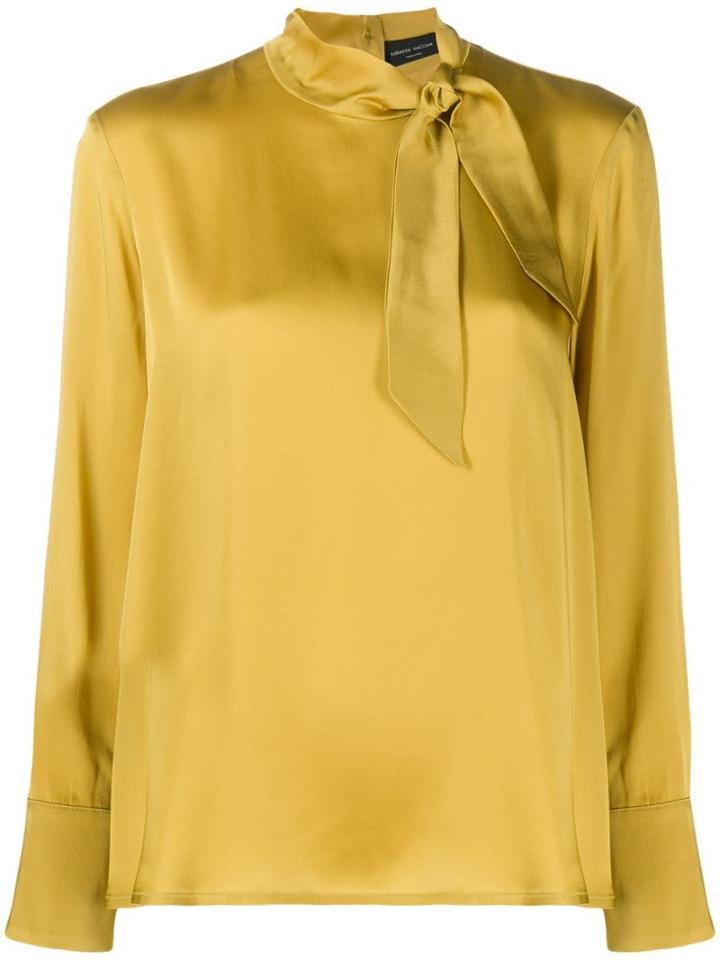Roberto Collina Neck-tied Blouse - Yellow