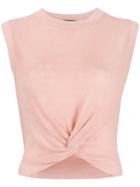 Veronica Beard Twist Front Top - Pink