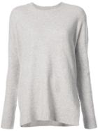 Derek Lam 10 Crosby Long Sleeve Curved Crewneck With Cut Out Detail -