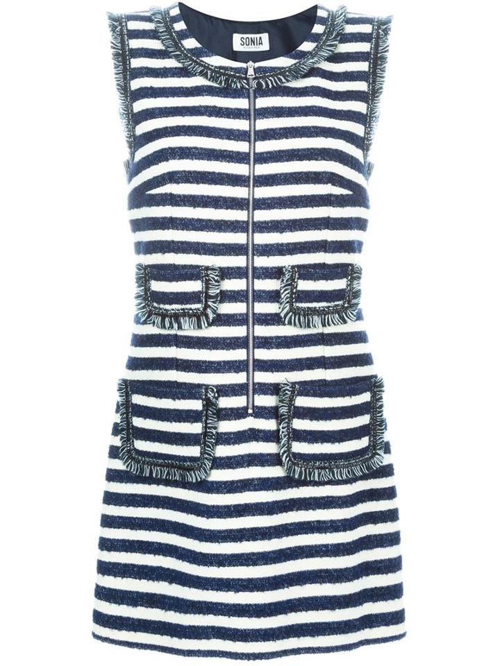 Sonia By Sonia Rykiel Boucle Striped Dress