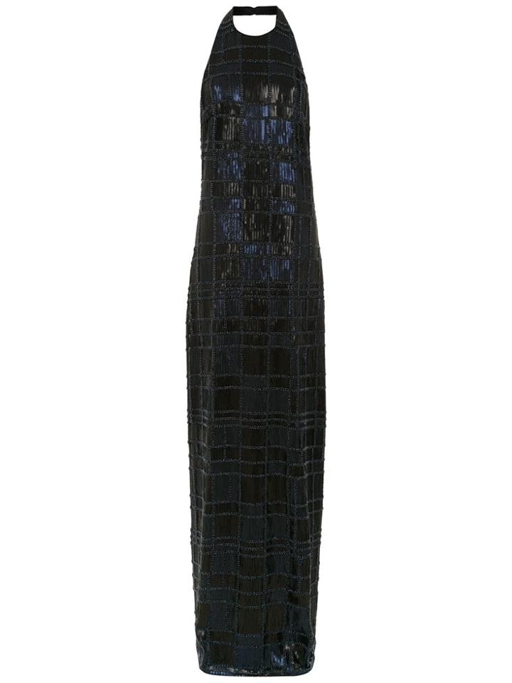 Tufi Duek Sequin Long Dress - Black